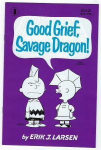 Savage Dragon # 252 Variant 3rd Print Charlie Brown Parody NM