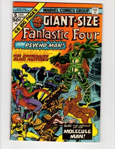 Giant-Size Fantastic Four #5 Black Panther Inhumans Psycho-Man !!!