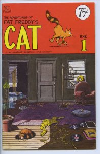 FAT FREDDY’S CAT #1 - 3.5, OW-W - Digest -size comix - 2nd printing