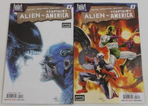 Alien vs Captain America #1-4 VF/NM complete series Frank Tieri ; Marvel