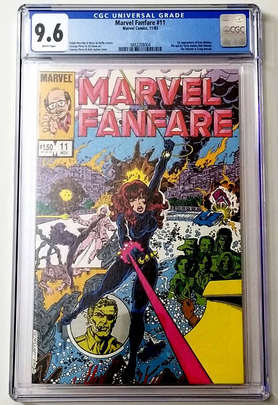 Marvel Fanfare #11 CGC 9.6 WP George Perez 1st Iron Maiden FREE SHIPPING