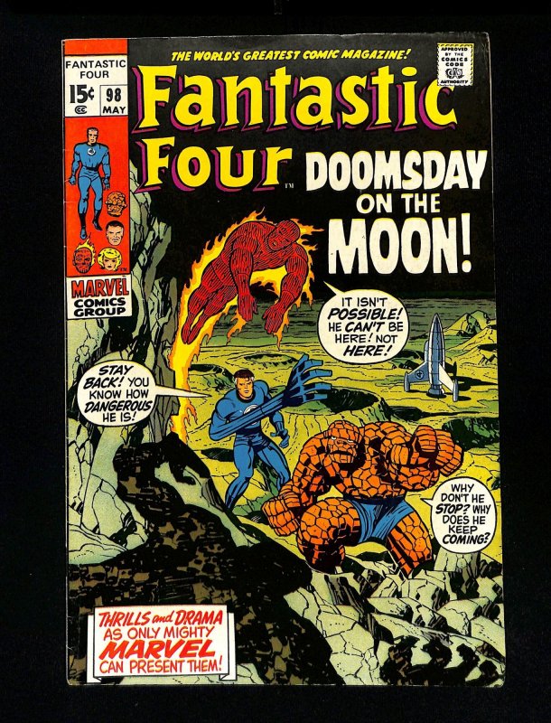 Fantastic Four #98  Kree Sentry App! Doomsday On The Moon!