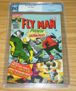 Fly Man #37 PGX 8.0 silver age mighty comics the shield 1966 archie's red circle 