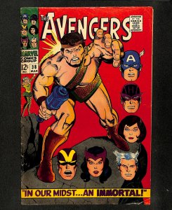 Avengers #38 Hercules! Enchantress! Black Widow!