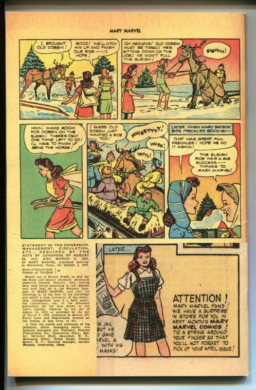 MARY MARVEL FANZIINE #4 2005-GOLDEN AGE REPRINTS-5 1/4 X 7 5/8-COLOR-nm