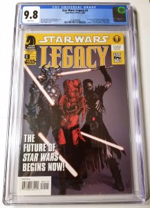 Star Wars: Legacy #1 CGC 9.8 WP 1st Cade Skywalker Darth Krayt FREE SHIPPING