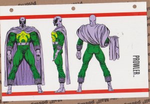 Official Handbook of the Marvel Universe Sheet - Prowler