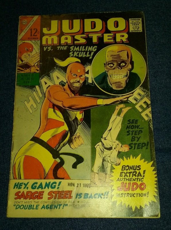 1966 Charlton Comics JUDOMASTER #92 superhero kung fu master silver age of movie