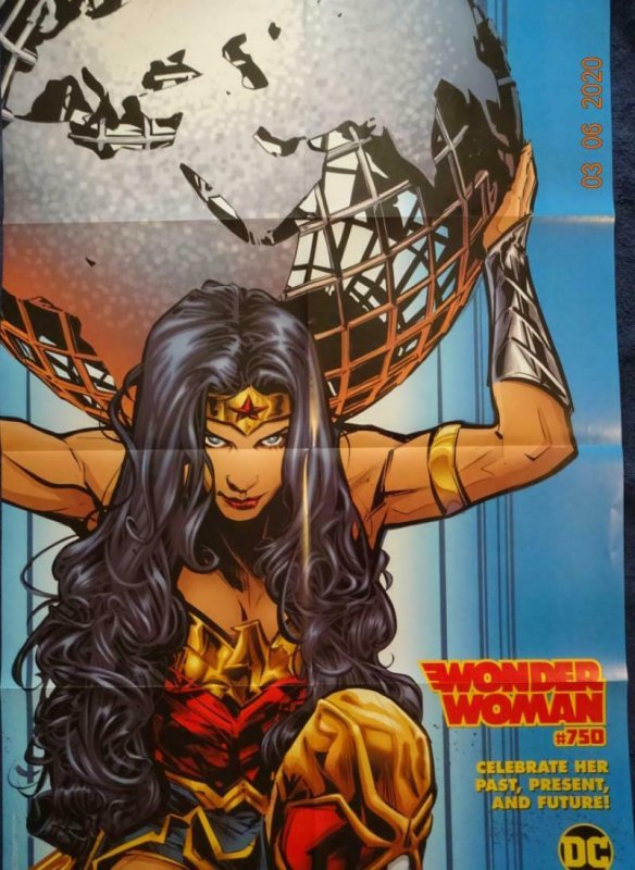 WONDER WOMAN #750 Promo Poster, 24 x 36, 2019, DC Unused more in our store 560