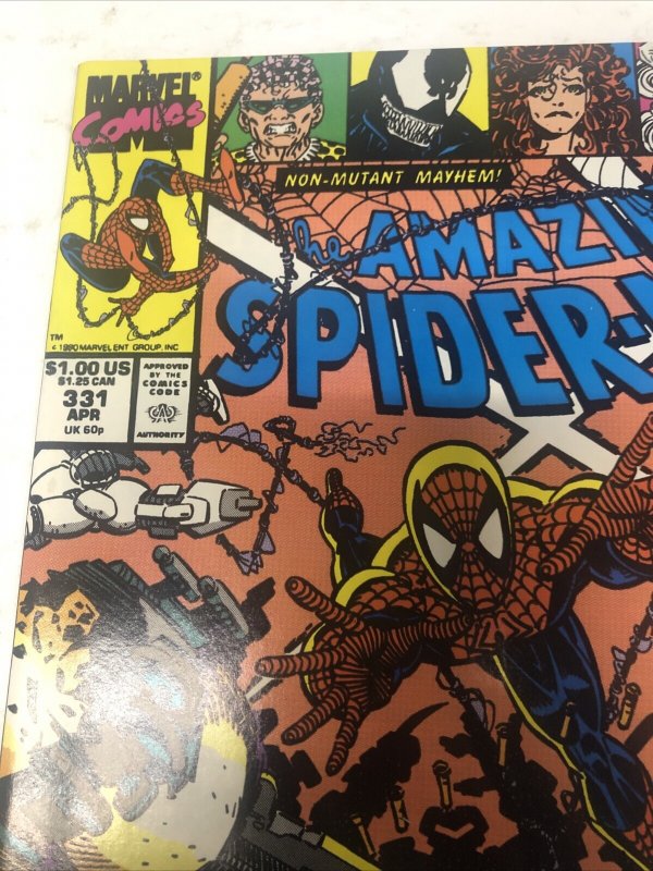 Amazing Spider-man (1990) #331(VF/NM) Variant •Signed Erik Larsen •Marvel Comics