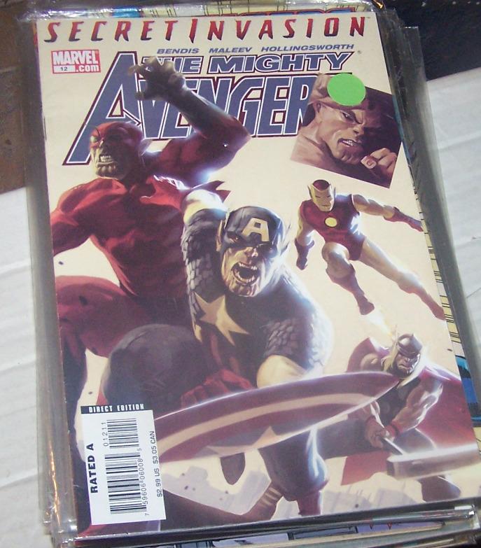 MIGHTY AVENGERS # 12 SECRET INVASION SKRULLS BRIAN BENDIS NICK FURY 