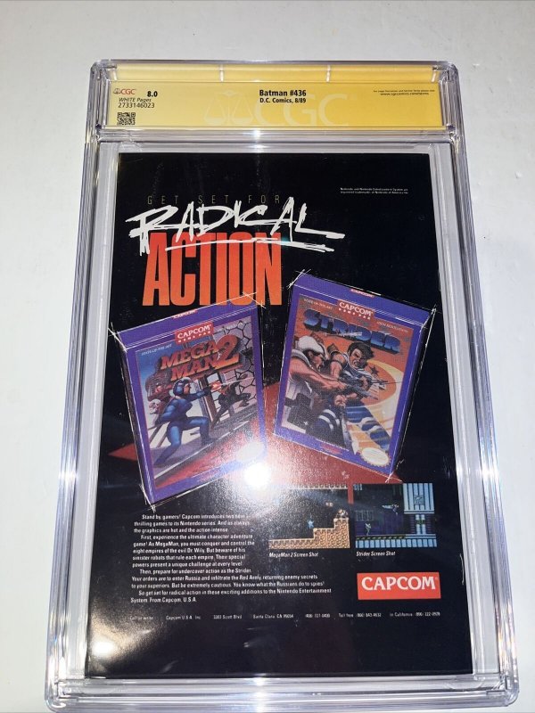 Batman (1989) # 436 (CGC 8.0 SS) Signed Pat Broderick • 1st App Tim Drake