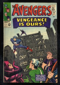 Avengers #20 VG/FN 5.0 White Pages Qualified