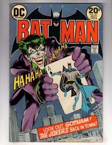 • Batman #251 (1973) Joker app • Neal Adams! / BC-CR600•BI#02