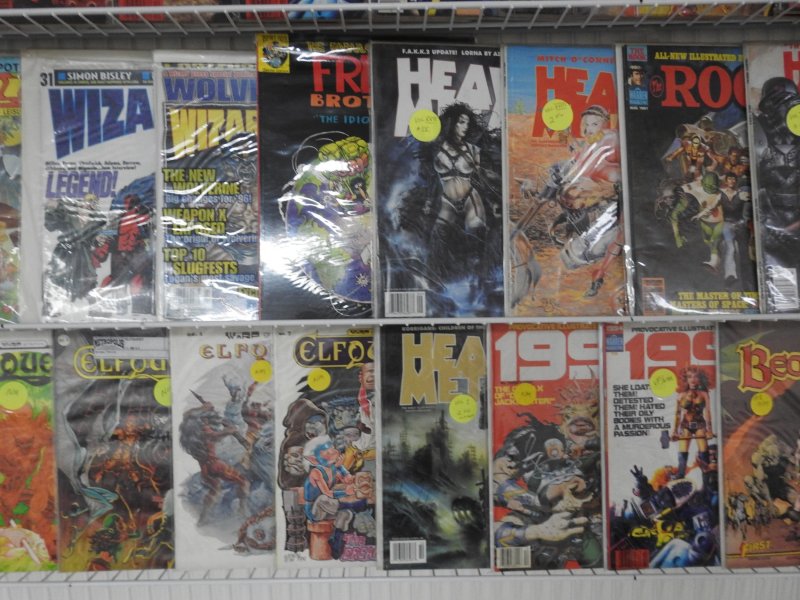 Huge Lot Various Mags W/ Conan, Eerie, Epic, Elfquest+ Avg Fine+ Condition!