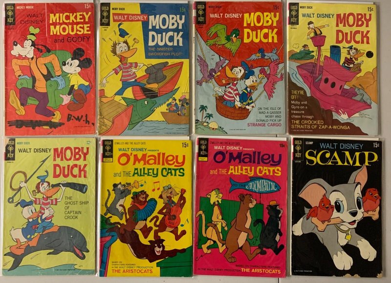 Disney Cartoons lot 30 different books mostly GK average 4.0 VG (1960s to 1970s)