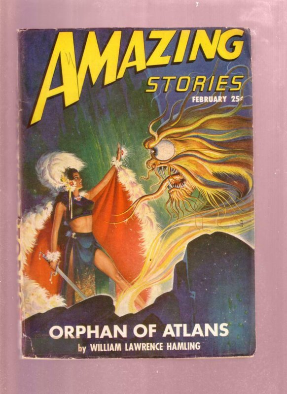 AMAZING STORIES FEB 1947  PULP-THEODORE STURGEON STORY VG