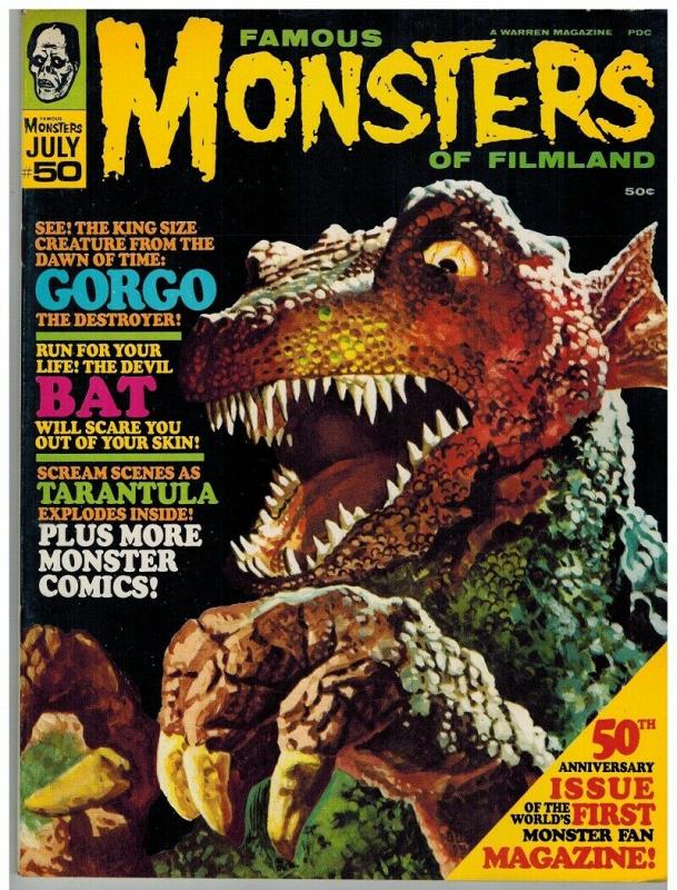 FAMOUS MONSTERS 50 FINE-VERY FINE July 1968 Barbarella, Gorgo, GOGOS cover