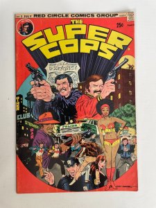 The Super Cops # 1 VF Red Circle Comics Group Fawcett Comic Book 1 LI2