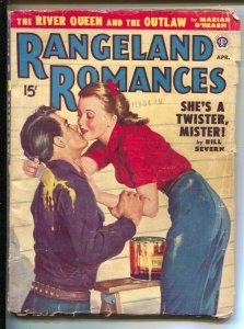 Rangeland Romances 4/1950-Good Girl Art cover-Pulp thrills-This issue has the...