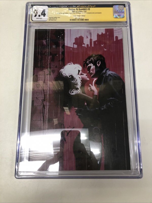 Rogue & Gambit (2023) # 3 (CGC 9.4 SS) Signed Jeff Dekal * Phillips Autograph