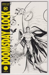 DC Comics! Doomsday Clock! Issue #1! B&W Gary Frank Superman Cover!