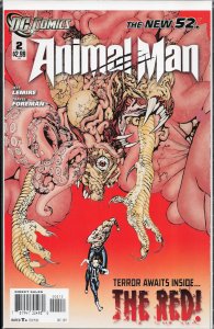 Animal Man #2 Second Print Cover (2011) Animal Man