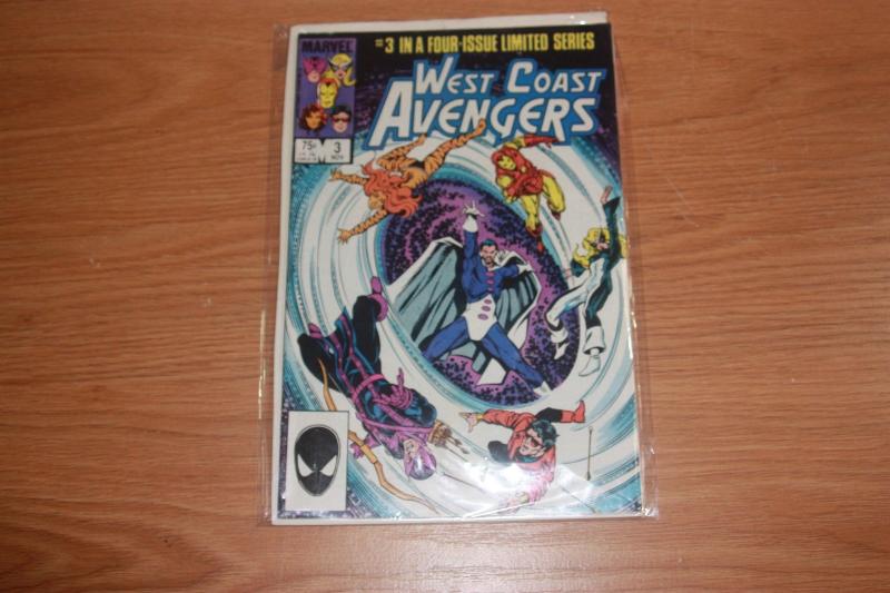 west coast avengers comic # 3 mini series 1984 hawkeye mockingbird wonderman