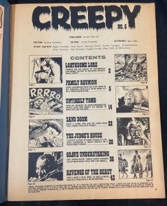 WARREN PUBLISHING CREEPY #5 OCTOBER 1965 VG/FN FRAZETTA COVER
