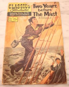 Classics Illustrated #25 Dec 1963 Gilberton Comics Two Years Before the Mast