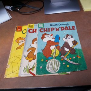 Chip N Dale 4 7 26 Dell Comics Silver Age Lot Run Set Collection cartoon disneys