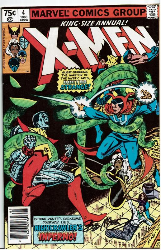 X-Men, King Size Annual #4, 8.0, Signed by Bob McLeod