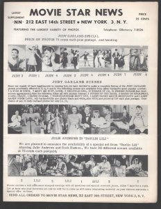 Movie Star News Mail Order Sales Catalog Supplement #NN 1960's-Irving Klaw-8 ...