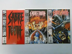 Sabretooth (1993 1st Series) Run:#1-3, 8.0/VF - 1993 