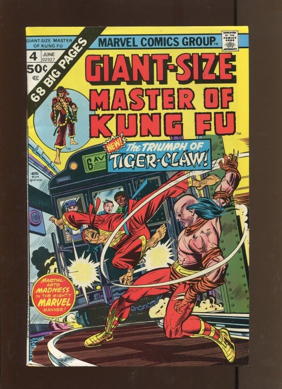 Giant Size Master Of Kung Fu #4 - Tiger Claw! (8.0) 1975