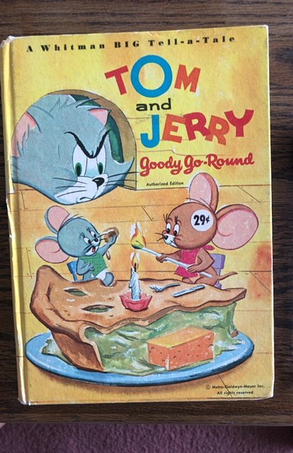 Tom and Jerry Goody go-round ,Whitman,1967, Original price sticker!