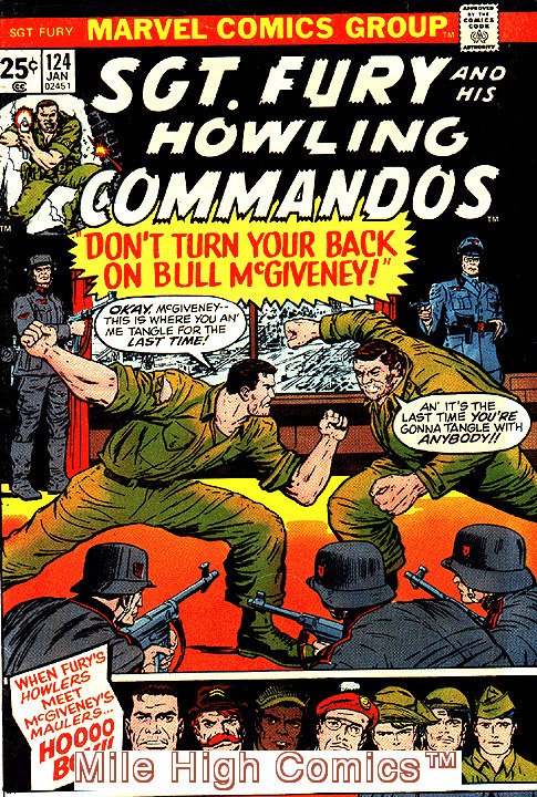 SGT. FURY AND HIS HOWLING COMMANDOS (1963 Series) #124 Very Good Comics Book