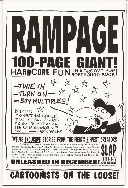 Mr. Beat's Two-Fisted Atomic Action Super Special Signed 1997  Underground