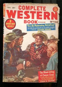 PULP:  COMPLETE WESTERN PULP-1952-OCT-NORMAN SAUNDERS BARROOM VG