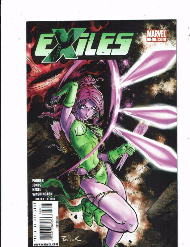 Lot of 4 Exiles Marvel Comic Books #1 2 3 5 BF2