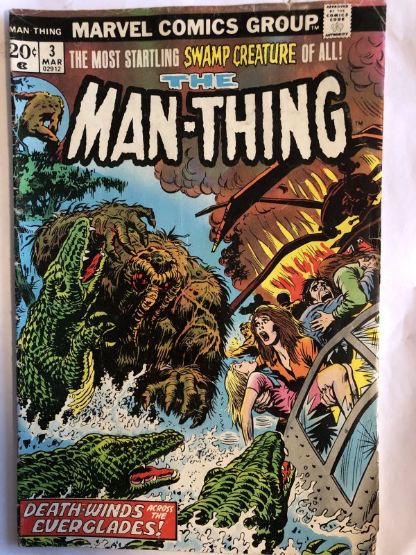 The Man-Thing #3,VF, 1st Foolkiller...