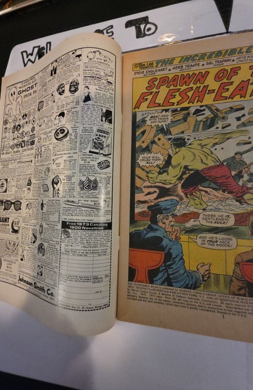 The Incredible Hulk #162  (1973)1st app of the Wendigo