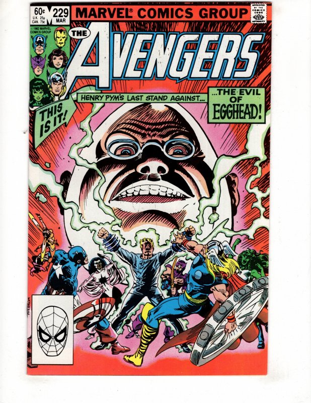 The Avengers #229 (VF/NM) 1983 ...THE EVIL OF EGGHEAD! WOW !!!!!!!  / ID#042