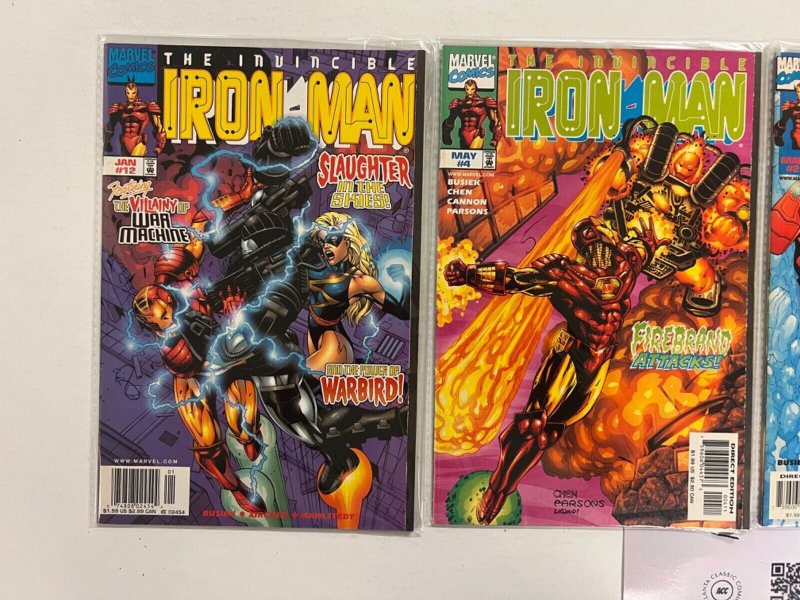 4 Iron Man Marvel Comic Books # 1 2 4 12 Avengers Defenders Hulk Thor 48 JS40