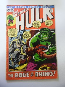 The Incredible Hulk #157 (1972) VG Condition 1/4 spine split