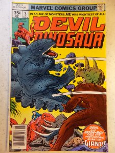 DEVIL DINOSAUR # 3 MARVEL KIRBY HORROR FANTASY