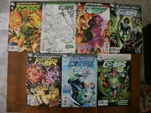 7 DC Comic: GREEN LANTERN CORPS (2007-2013) #16 21 33 39 40 46 47 Night Day