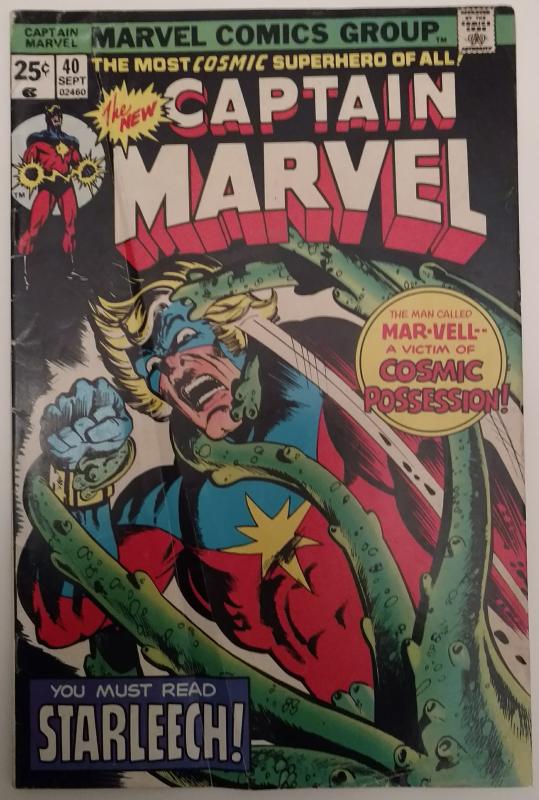 Captain Marvel #40 & Werewolf by Night #42 (Bronze Age!)