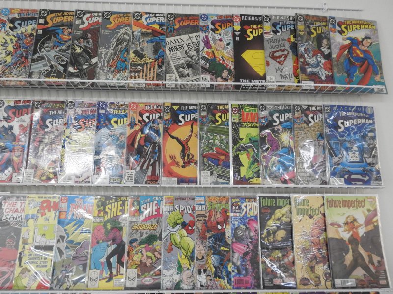 Huge Lot 180+ Comics W/ Spider-Man, Superman, Hulk, +More! Avg VF- Condition!