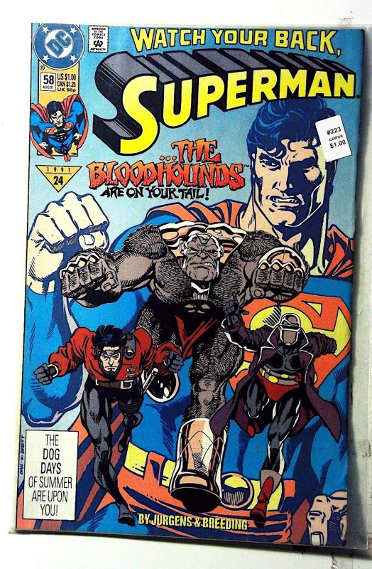 Superman #58 (1991) DC Comics 1st Print Comic Book